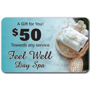 $50 Feel Well Day Spa Gift Card